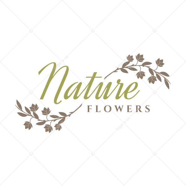 Nature Flowers Logo