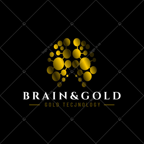 Gold Brain Logo